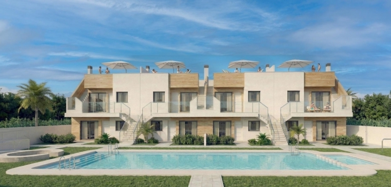 Bungalow en venta obra nueva con piscina San Javier