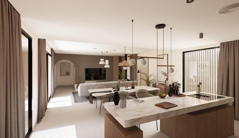Villa en venta obra nueva con piscina Baños y Mendigo