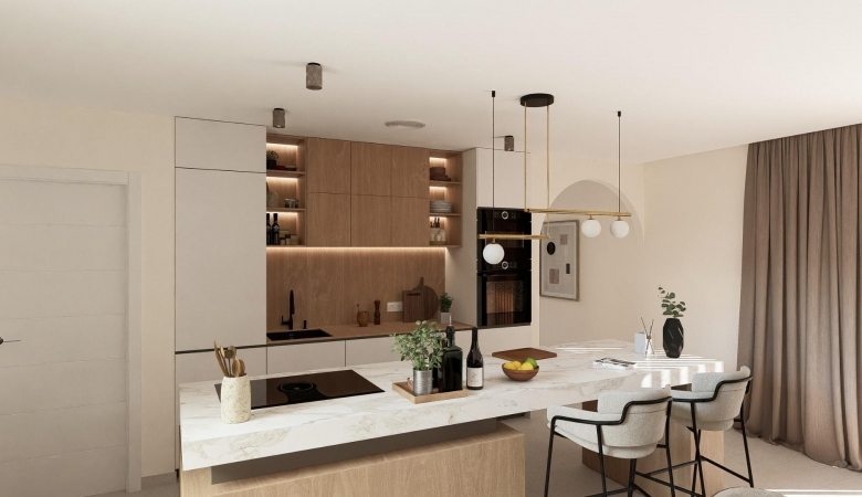Villa en venta obra nueva con piscina Baños y Mendigo