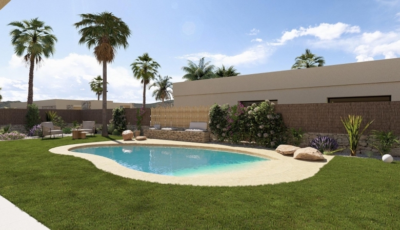 Villa en venta obra nueva con piscina Baños y Mendigo