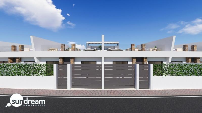 g_42356-5-10 Villa adosada en una sola planta con 2 domitorios, solarium y piscina privada a la venta en Resort-Torre Pacheco