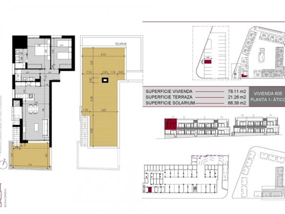 Bungalow de planta alta con 2 dormitorios a la venta en Lo Marabú, Ciudad Quesada