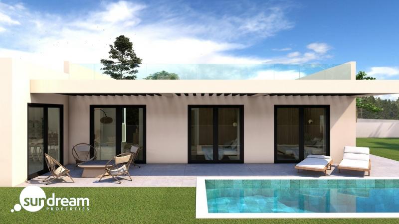 Villa exclusiva de una sola planta con 4 dormitorios y piscina privada en Finestrat.