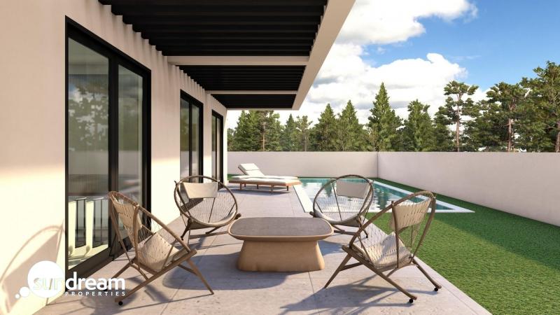 Villa exclusiva de una sola planta con 4 dormitorios y piscina privada en Finestrat.