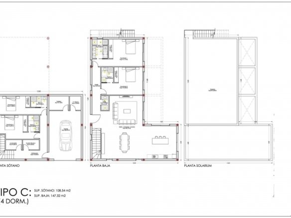Villa exclusiva de una sola planta con 4 dormitorios y piscina privada en Finestrat.