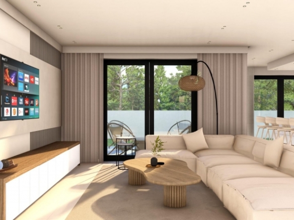 Villa exclusiva de una sola planta con 4 dormitorios y piscina privada en Finestrat.