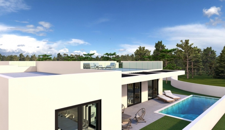 Villa independiente de una sola planta con 3 dormitorios y piscina privada en Finestrat
