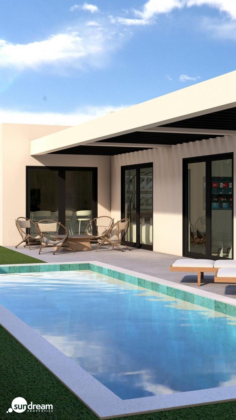 Villa independiente de una sola planta con 3 dormitorios y piscina privada en Finestrat
