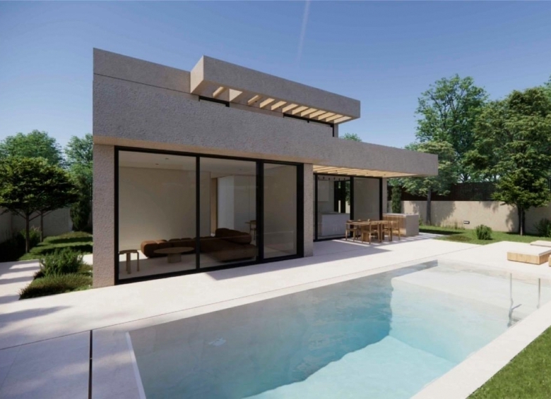 Villa de lujo de nueva construcción con 4 dormitorios y vistas al mar a la venta en La Alberca Polop