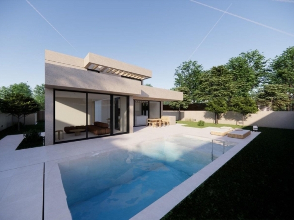 Villa de lujo de nueva construcción con 4 dormitorios y vistas al mar a la venta en La Alberca Polop