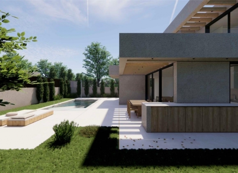 Villa de lujo de nueva construcción con 4 dormitorios y vistas al mar a la venta en La Alberca Polop