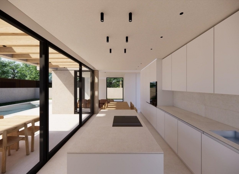 Villa de lujo de nueva construcción con 4 dormitorios y vistas al mar a la venta en La Alberca Polop