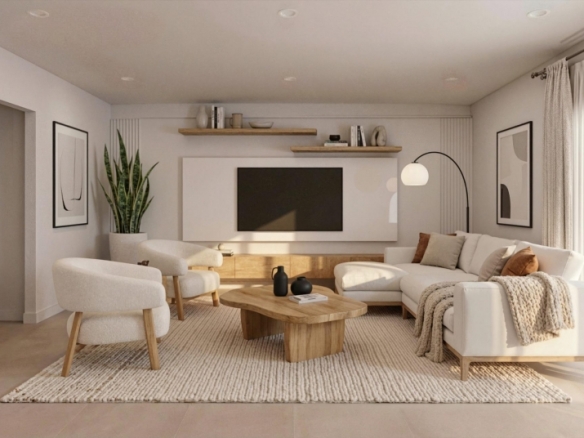 Villa de nueva construcción con 3 dormitorios, solárium privado y sótano en campo de golf en Mazarrón(Murcia)