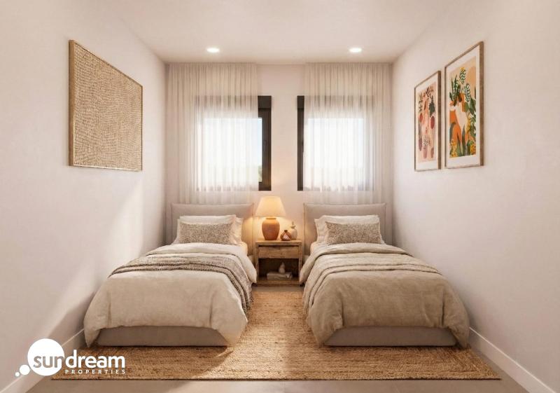 Villa de nueva construcción con 3 dormitorios, solárium privado y sótano en campo de golf en Mazarrón(Murcia)