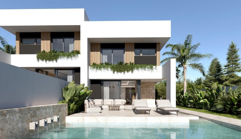 Fantástica villa adosada con 3 dormitorios y piscina privada en Orihuela Costa