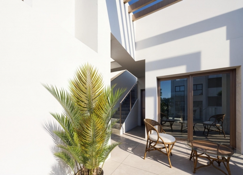 Villas de nueva construcción con piscina privada en Serena Golf-Los Alcázares