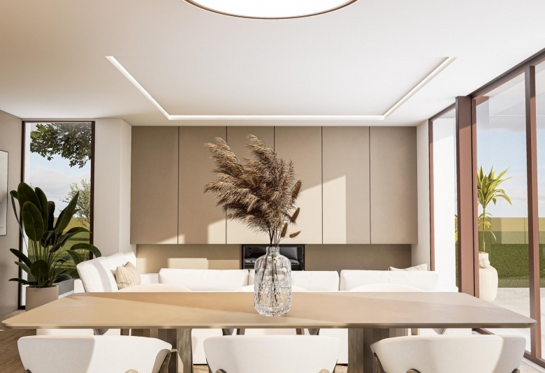 Villa en una planta de nueva construcción con 3 dormitorios y piscina privada a la venta en Pinoso(Alicante)