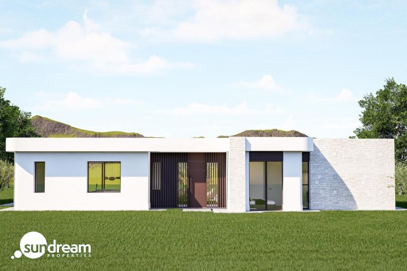 Villa en una planta de nueva construcción con 3 dormitorios y piscina privada a la venta en Pinoso(Alicante)