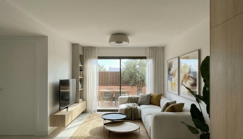 Villa de nueva construcción semiindependiente con 2 dormitorios y piscina privada en Torre Pacheco