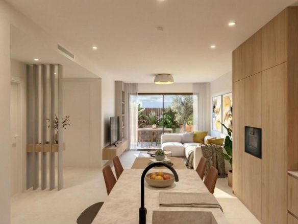 Villa de nueva construcción semiindependiente con 2 dormitorios y piscina privada en Torre Pacheco