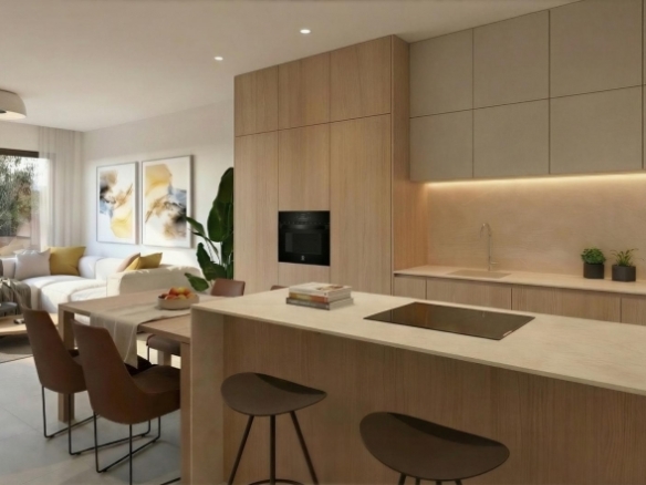 Villa de nueva construcción semiindependiente con 2 dormitorios y piscina privada en Torre Pacheco