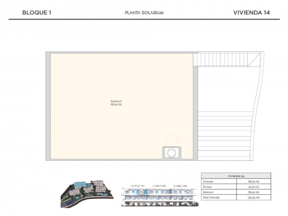 Ático de nueva construcción con 2 dormitorios en venta (Finestrat)