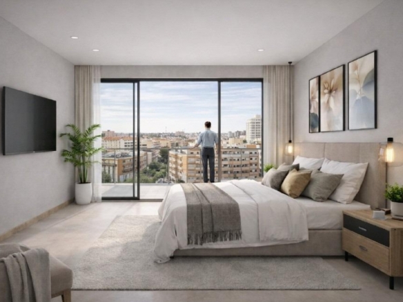 Apartamento de nueva construcción con 2 dormitorios a tan solo 400 m de la playa en Torrevieja