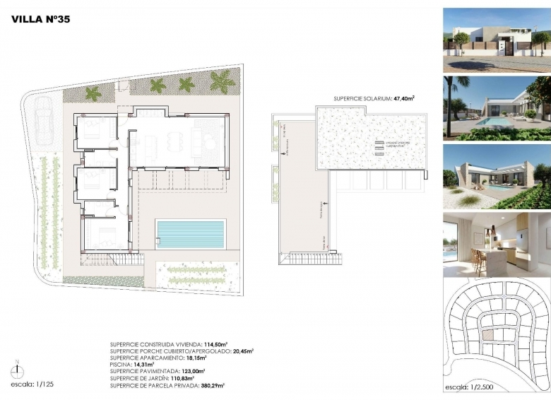 Villa de nueva construcción en un sola planta con 3 dormitorios en Hacienda del Álamo Golf Resort, Murcia