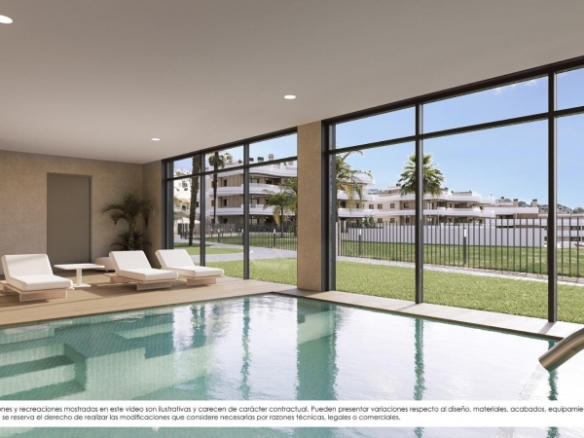 Apartamento moderno de 3 dormitorios en complejo residencial exclusivo con vistas al mar en Finestrat