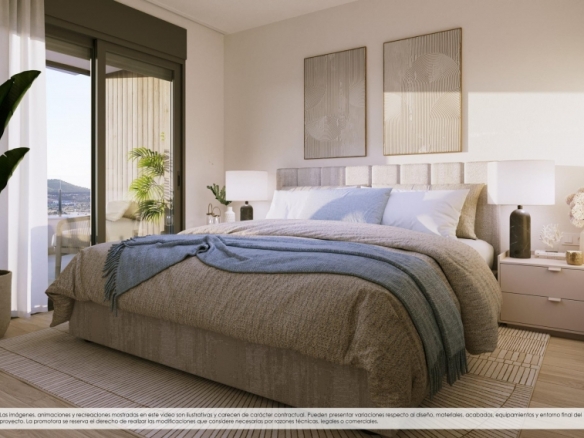 Apartamento moderno de 3 dormitorios en complejo residencial exclusivo con vistas al mar en Finestrat