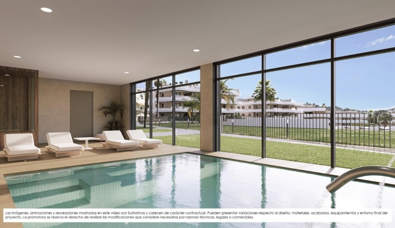 Ático de 2 dormitorios de nueva construcción en complejo residencial exclusivo con vistas al mar en Finestrat