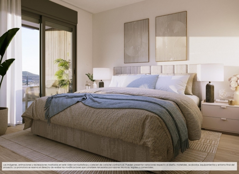 Ático de 3 dormitorios en complejo residencial exclusivo con vistas al mar en venta en Finestrat