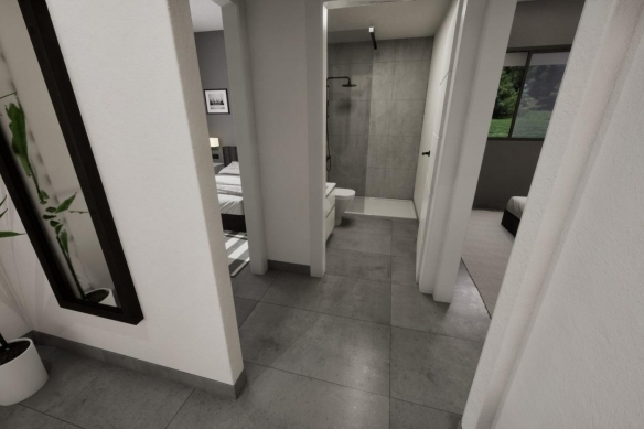 Villa adosada de nueva construcción en esquina con 3 dormitorios, piscina privada y solárium en Torre Pacheco(Murcia)