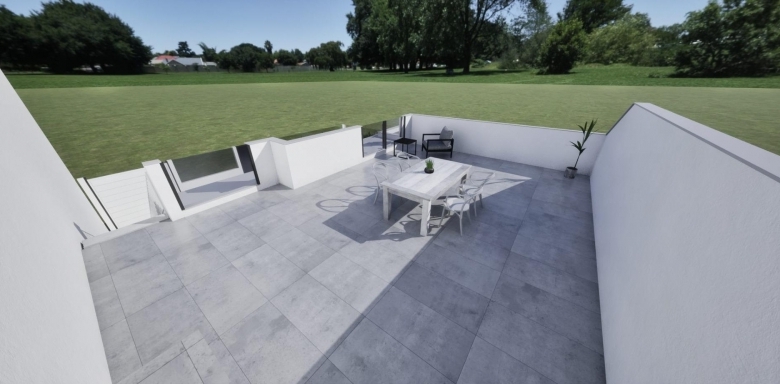 Villa adosada de nueva construcción en esquina con 3 dormitorios, piscina privada y solárium en Torre Pacheco(Murcia)