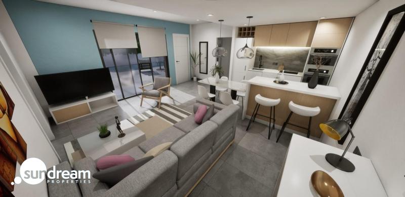 g_42842-11-5 Villa adosada de nueva construcción en esquina con 3 dormitorios, piscina privada y solárium en Torre Pacheco(Murcia)
