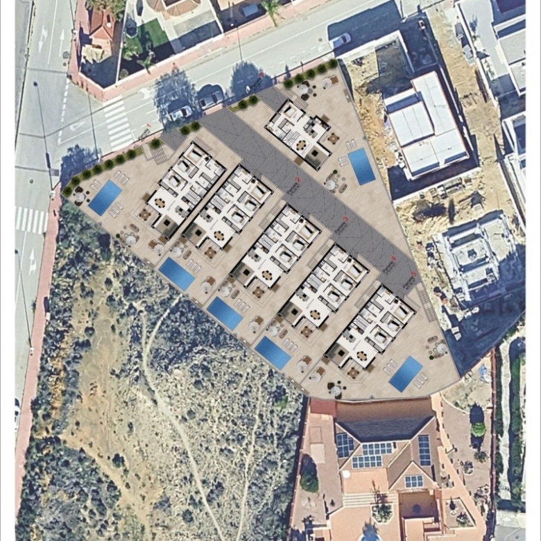Villa de nueva construcción con 3 dormitorios y piscina privada a la venta en Benijófar