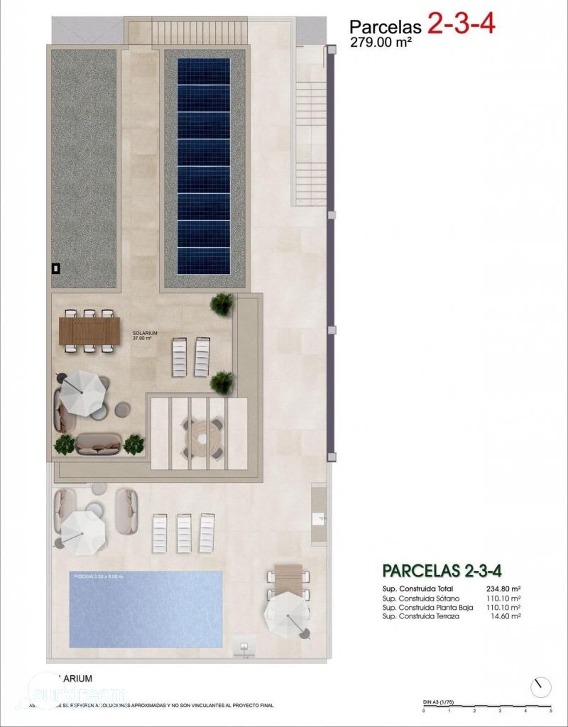 g_42863-24-4 Villa de nueva construcción con 3 dormitorios y piscina privada a la venta en Benijófar