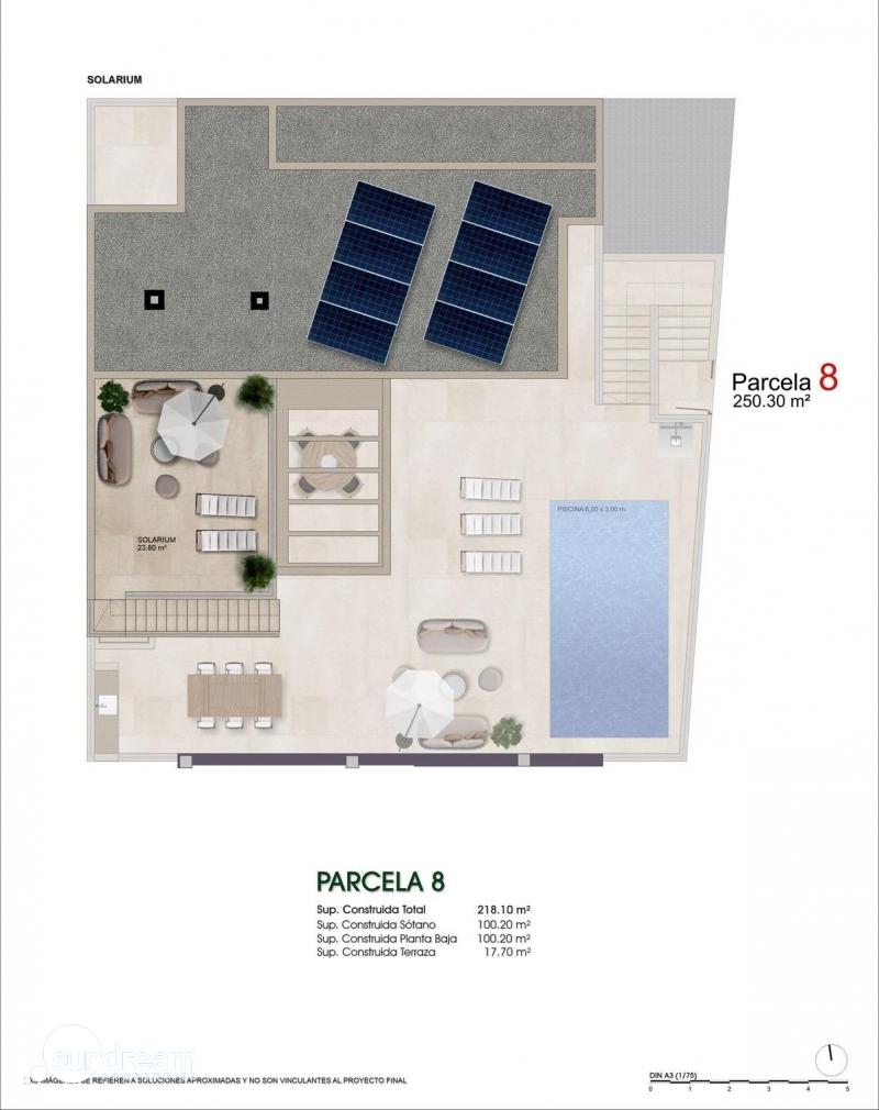 Villa de nueva construcción con 4 dormitorios y piscina privada a la venta en Benijófar