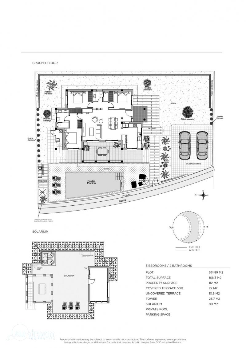 g_42881-11-31 Villa llave en mano con 3 dormitorios, piscina privada y totalmente amueblada en venta en Ciudad Quesada