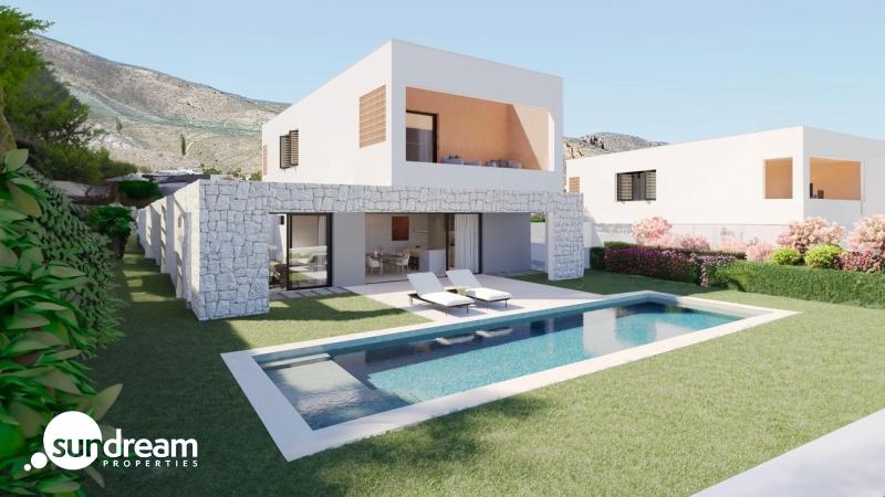 g_42882-7-1 Villa de 4 dormitorios con piscina privada a la venta en Finestrat.