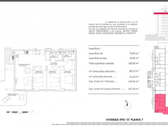 Ático de 3 dormitorios con solarium y piscina privada a 900m. de la playa en Villajoyosa