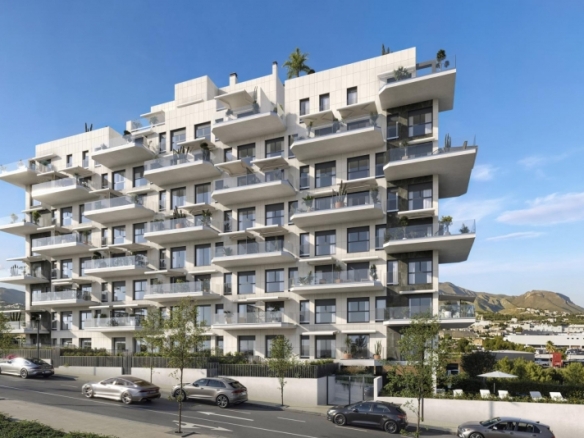 Apartamento de nueva construcción con 3 dormitorios a solo 900m de la playa en Villajoyosa