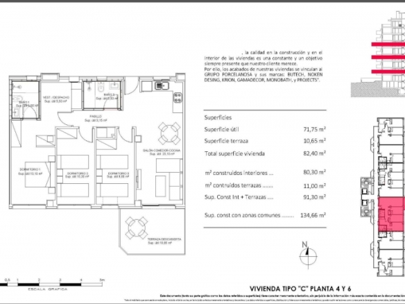 Apartamento de nueva construcción con 3 dormitorios a solo 900m de la playa en Villajoyosa