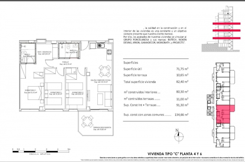 Apartamento de nueva construcción con 3 dormitorios a solo 900m de la playa en Villajoyosa