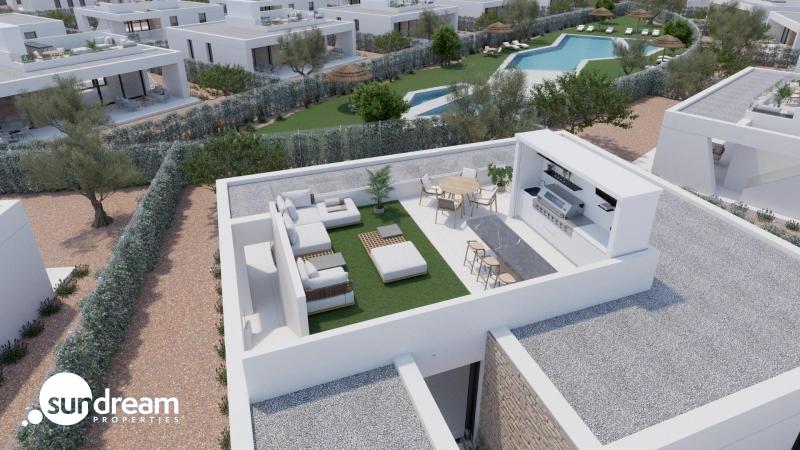 Villa de 3 dormitorios en un sola planta con solarium y piscina privada en Hacienda del Álamo Golf Resort(Murcia)