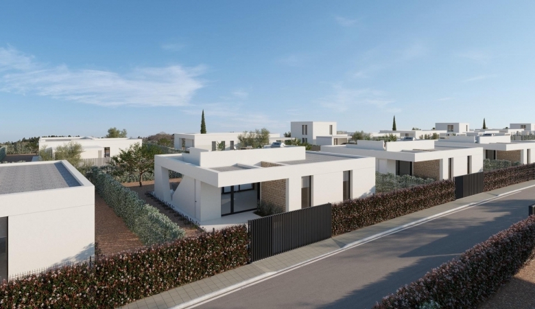 Villa de 3 dormitorios en un sola planta con solarium y piscina privada en Hacienda del Álamo Golf Resort(Murcia)