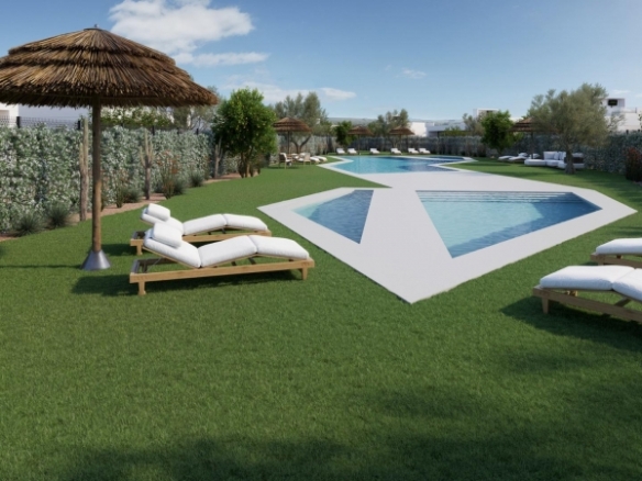 Villa de 3 dormitorios en un sola planta con solarium y piscina privada en Hacienda del Álamo Golf Resort(Murcia)