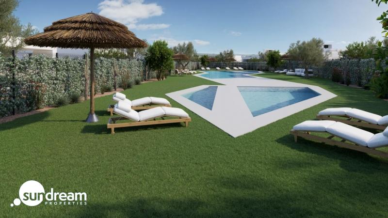 Villa de 3 dormitorios en un sola planta con solarium y piscina privada en Hacienda del Álamo Golf Resort(Murcia)