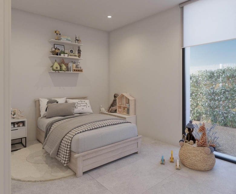 Villa de 3 dormitorios en un sola planta con solarium y piscina privada en Hacienda del Álamo Golf Resort(Murcia)