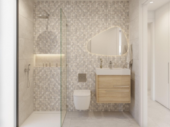Villa de 3 dormitorios en un sola planta con solarium y piscina privada en Hacienda del Álamo Golf Resort(Murcia)